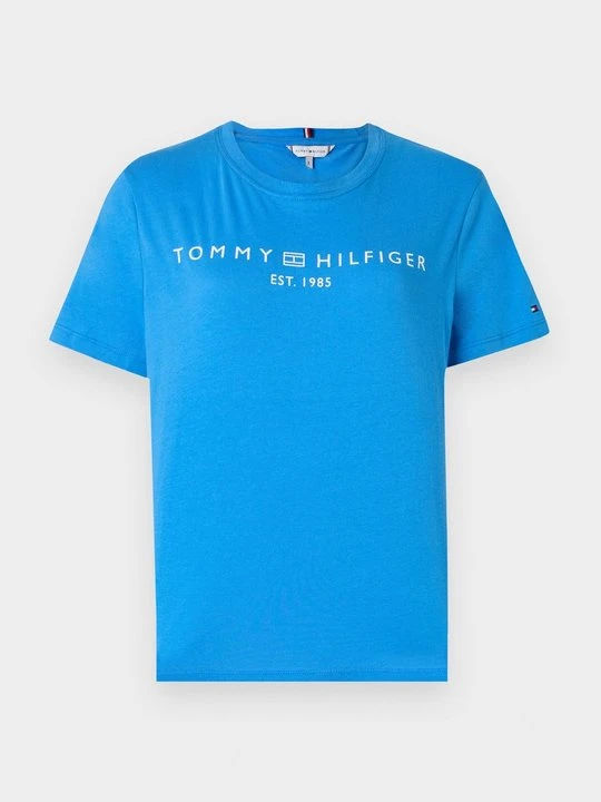 Zdjęcie produktu T-shirt z nadrukiem Tommy Hilfiger niebieski