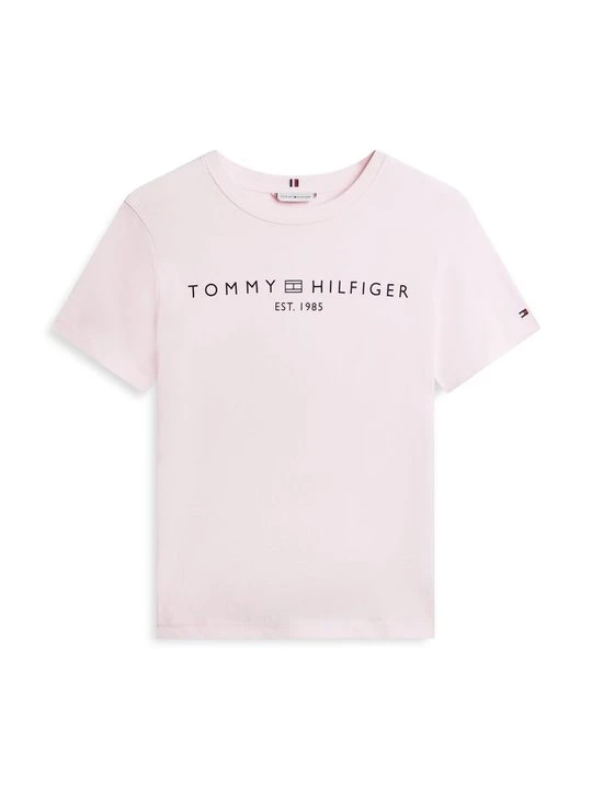 Zdjęcie produktu T-shirt z nadrukiem Tommy Hilfiger jasnoróżowy