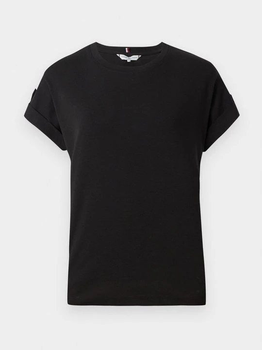 Zdjęcie produktu T-shirt z nadrukiem Tommy Hilfiger czarny