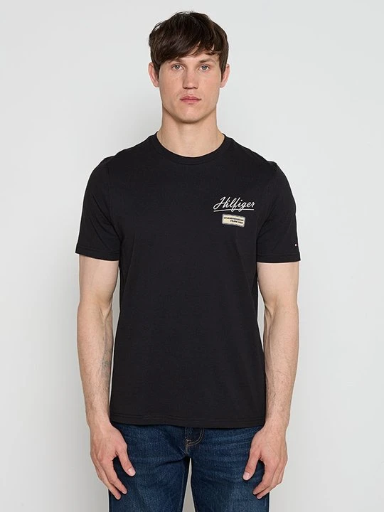 Zdjęcie produktu T-shirt z nadrukiem Tommy Hilfiger czarny