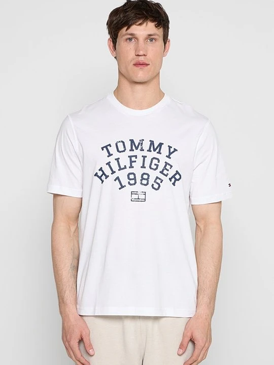 Zdjęcie produktu T-shirt z nadrukiem Tommy Hilfiger biały