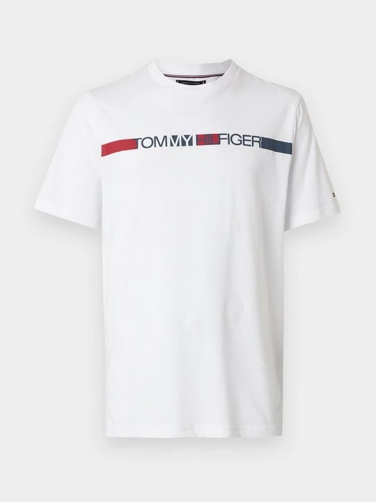 Zdjęcie produktu T-shirt z nadrukiem Tommy Hilfiger biały