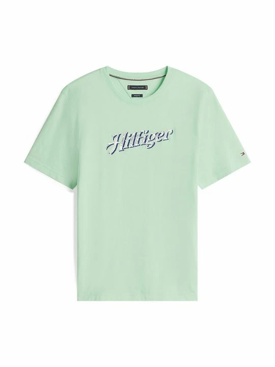 Zdjęcie produktu T-shirt z nadrukiem Tommy Hilfiger jasnozielony