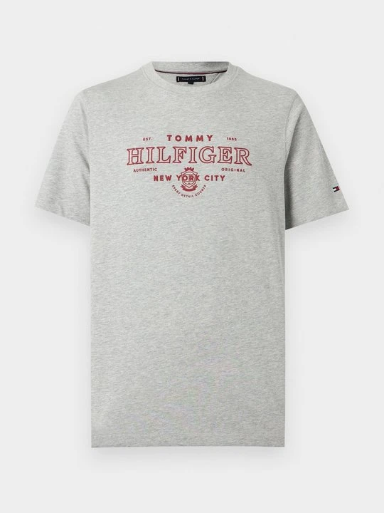 Zdjęcie produktu T-shirt z nadrukiem Tommy Hilfiger szary