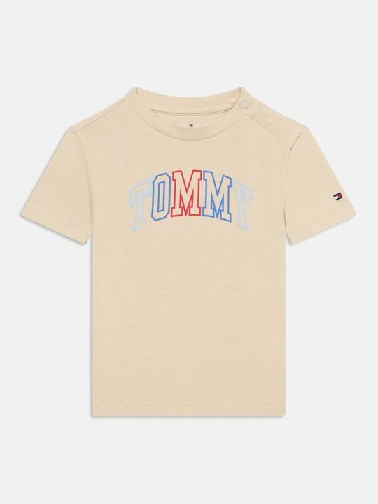 Zdjęcie produktu T-shirt z nadrukiem Tommy Hilfiger beżowy