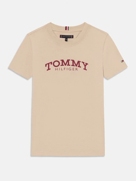 Zdjęcie produktu T-shirt z nadrukiem Tommy Hilfiger beżowy