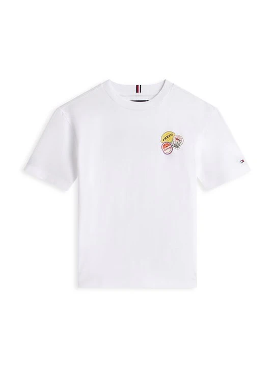 Zdjęcie produktu T-shirt z nadrukiem Tommy Hilfiger biały