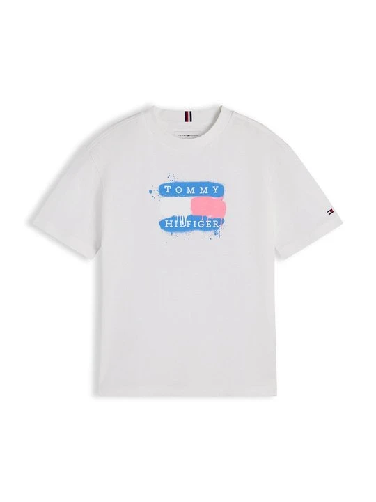Zdjęcie produktu T-shirt z nadrukiem Tommy Hilfiger biały
