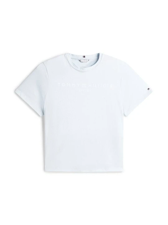 Zdjęcie produktu T-shirt z nadrukiem Tommy Hilfiger jasnoniebieski