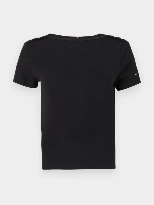 Zdjęcie produktu T-shirt z nadrukiem Tommy Hilfiger czarny
