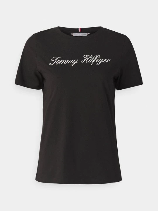 Zdjęcie produktu T-shirt z nadrukiem Tommy Hilfiger czarny