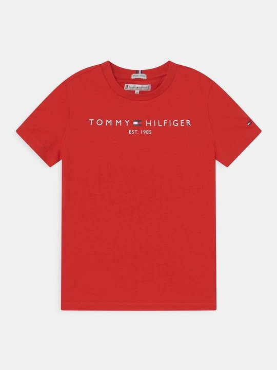 Zdjęcie produktu T-shirt z nadrukiem Tommy Hilfiger czerwony