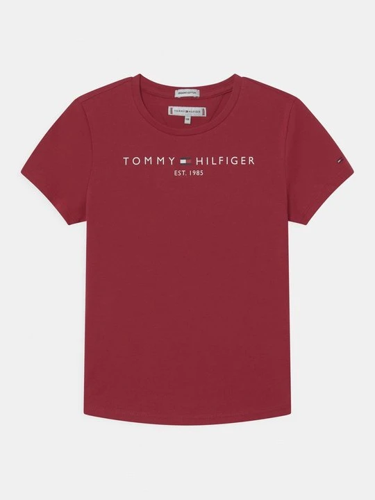 Zdjęcie produktu T-shirt z nadrukiem Tommy Hilfiger czerwony
