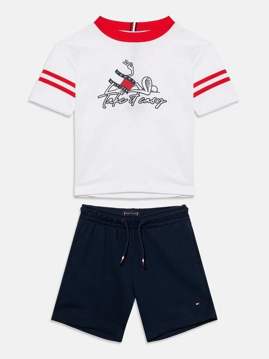 Zdjęcie produktu T-shirt z nadrukiem Tommy Hilfiger granatowy