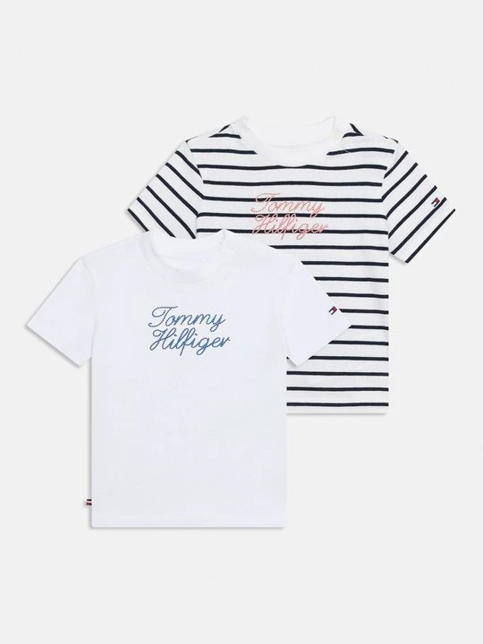 Zdjęcie produktu T-shirt z nadrukiem Tommy Hilfiger granatowy
