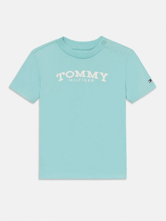 Zdjęcie produktu T-shirt z nadrukiem Tommy Hilfiger jasnoniebieski