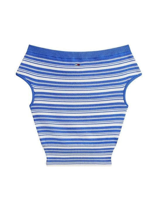 Zdjęcie produktu T-shirt z nadrukiem Tommy Hilfiger niebieski