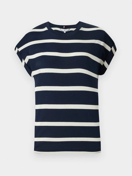 Zdjęcie produktu T-shirt z nadrukiem Tommy Hilfiger niebieski