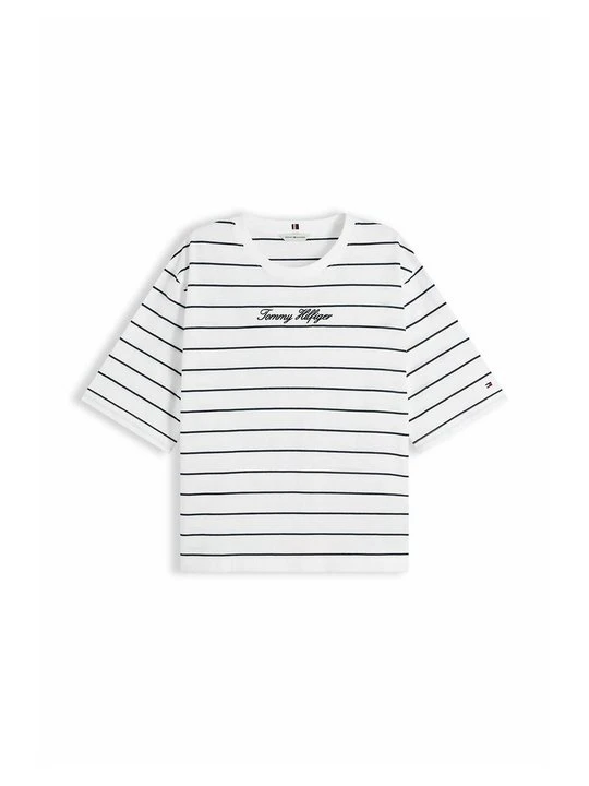 Zdjęcie produktu T-shirt z nadrukiem Tommy Hilfiger niebieski