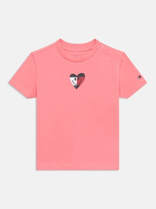 Zdjęcie produktu T-shirt z nadrukiem Tommy Hilfiger różowy
