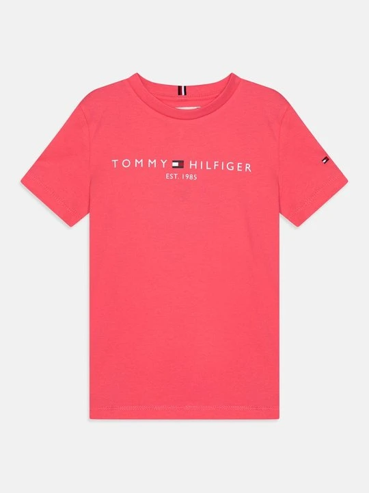 Zdjęcie produktu T-shirt z nadrukiem Tommy Hilfiger różowy