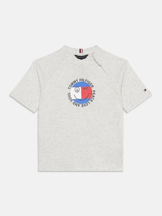 Zdjęcie produktu T-shirt z nadrukiem Tommy Hilfiger szary