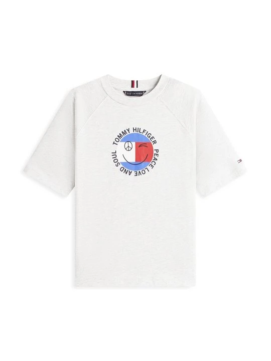 Zdjęcie produktu T-shirt z nadrukiem Tommy Hilfiger szary