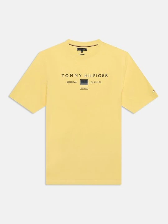 Zdjęcie produktu T-shirt z nadrukiem Tommy Hilfiger żółty