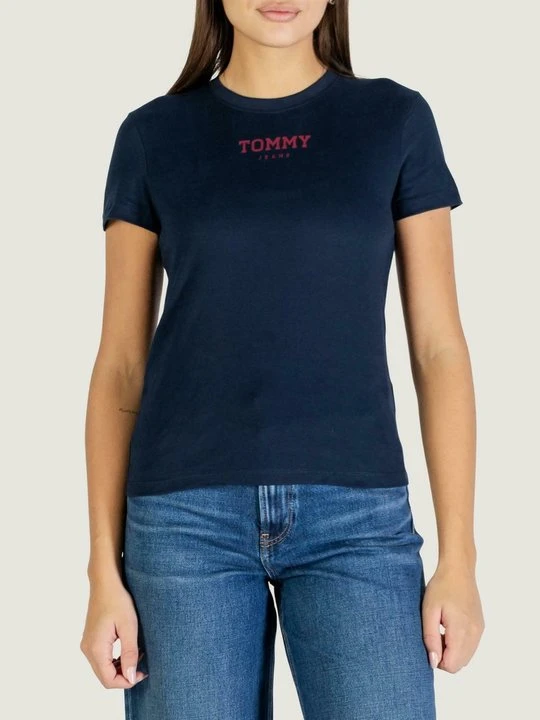 Zdjęcie produktu T-shirt z nadrukiem Tommy Jeans granatowy
