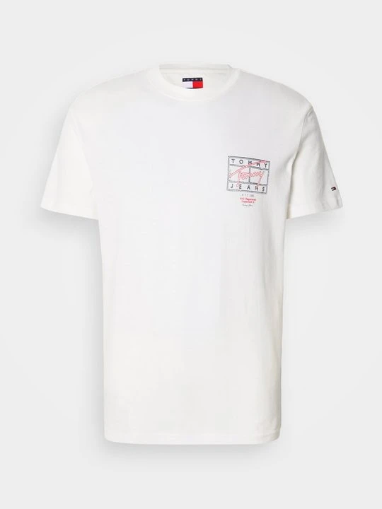 Zdjęcie produktu T-shirt z nadrukiem Tommy Jeans mleczny