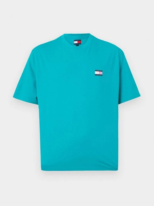 Zdjęcie produktu T-shirt z nadrukiem Tommy Jeans turkusowy