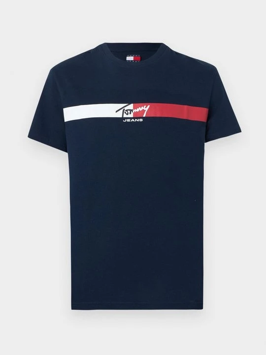 Zdjęcie produktu T-shirt z nadrukiem Tommy Jeans granatowy