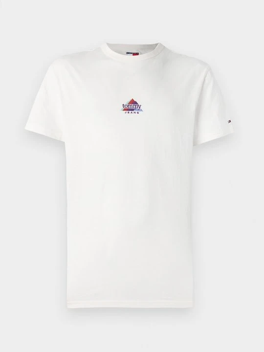 Zdjęcie produktu T-shirt z nadrukiem Tommy Jeans mleczny