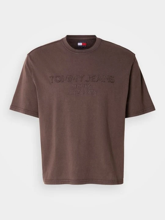 Zdjęcie produktu T-shirt z nadrukiem Tommy Jeans brązowy
