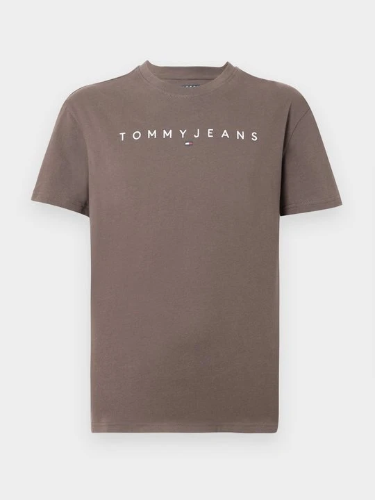 Zdjęcie produktu T-shirt z nadrukiem Tommy Jeans brązowy