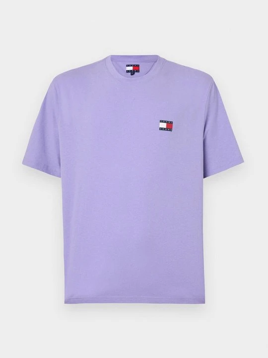 Zdjęcie produktu T-shirt z nadrukiem Tommy Jeans liliowy