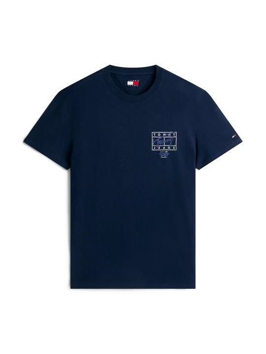 Zdjęcie produktu T-shirt z nadrukiem Tommy Jeans granatowy