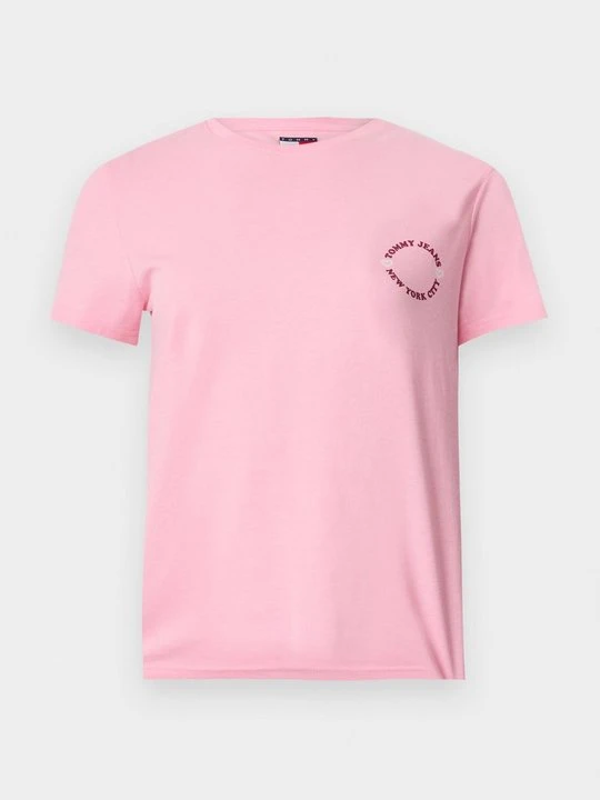 Zdjęcie produktu T-shirt z nadrukiem Tommy Jeans różowy