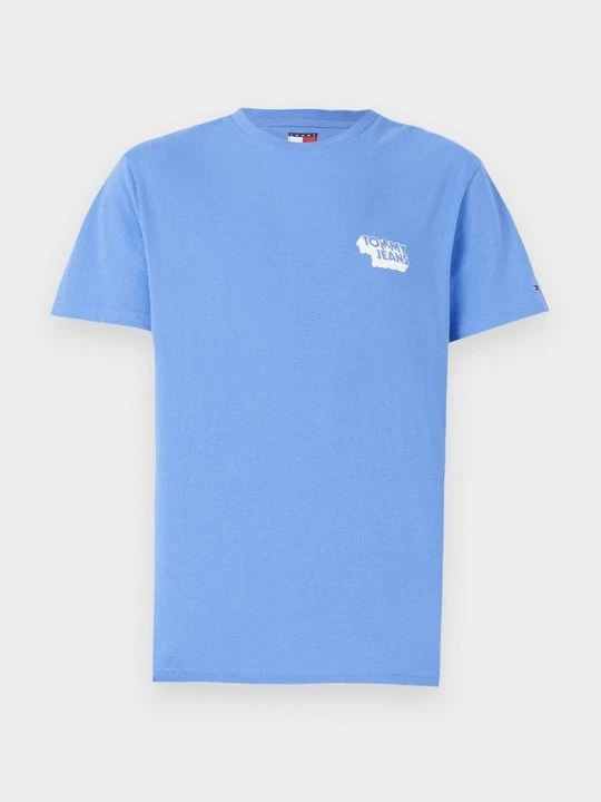 Zdjęcie produktu T-shirt z nadrukiem Tommy Jeans jasnoniebieski