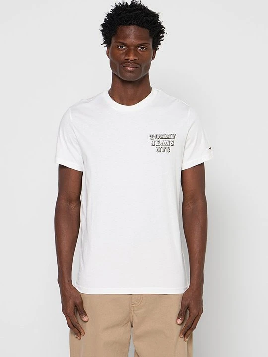 Zdjęcie produktu T-shirt z nadrukiem Tommy Jeans biały