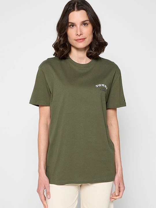 Zdjęcie produktu T-shirt z nadrukiem Tommy Jeans zielony