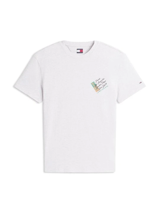 Zdjęcie produktu T-shirt z nadrukiem Tommy Jeans jasnoszary