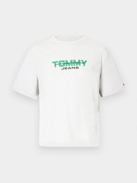 Zdjęcie produktu T-shirt z nadrukiem Tommy Jeans jasnoszary