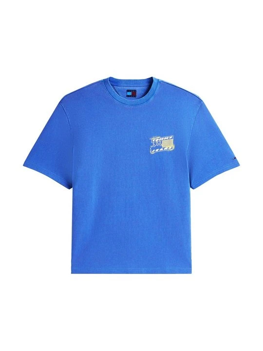 Zdjęcie produktu T-shirt z nadrukiem Tommy Jeans niebieski