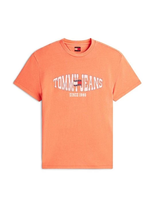 Zdjęcie produktu T-shirt z nadrukiem Tommy Jeans czerwony
