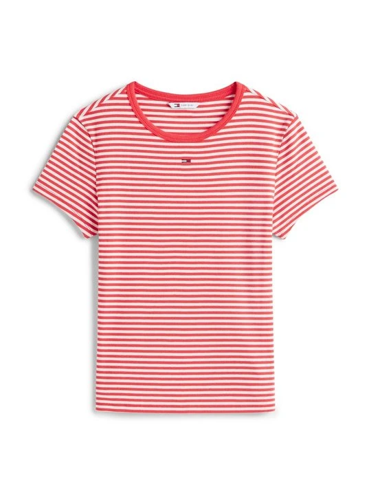 Zdjęcie produktu T-shirt z nadrukiem Tommy Jeans czerwony