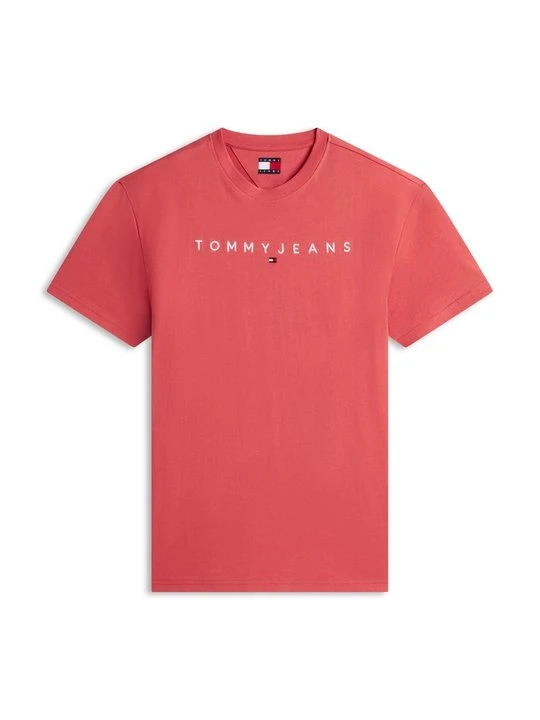 Zdjęcie produktu T-shirt z nadrukiem Tommy Jeans czerwony