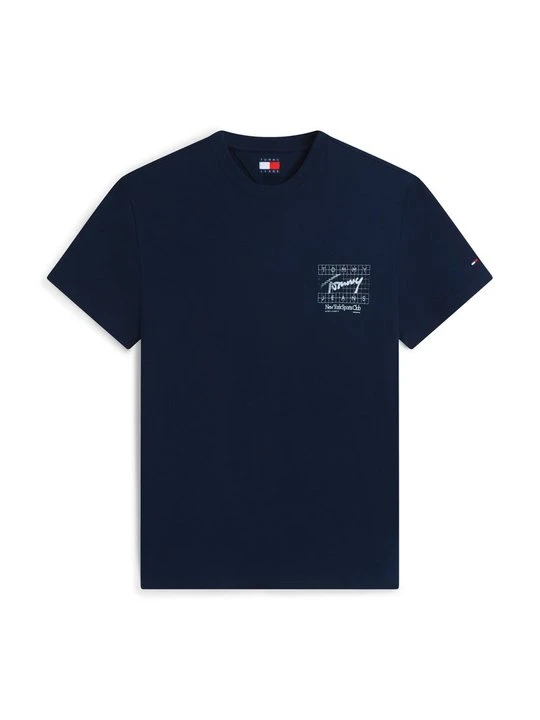 Zdjęcie produktu T-shirt z nadrukiem Tommy Jeans granatowy