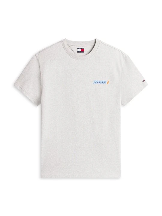 Zdjęcie produktu T-shirt z nadrukiem Tommy Jeans jasnoszary