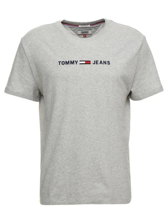 Zdjęcie produktu T-shirt z nadrukiem Tommy Jeans jasnoszary